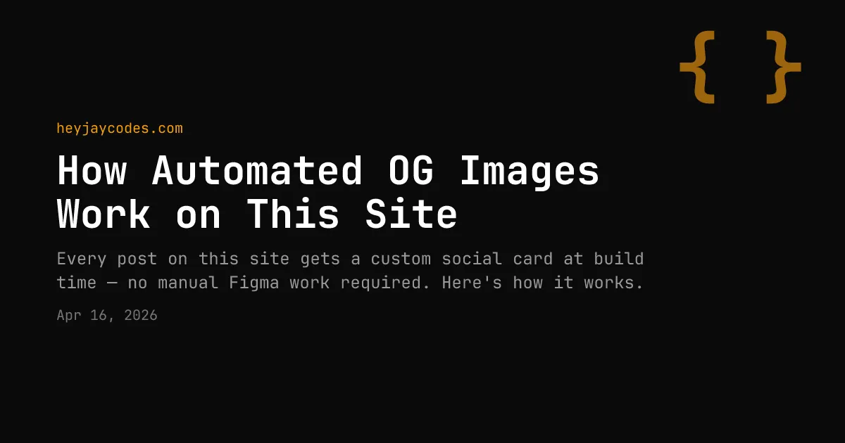 Example generated OG image for a post